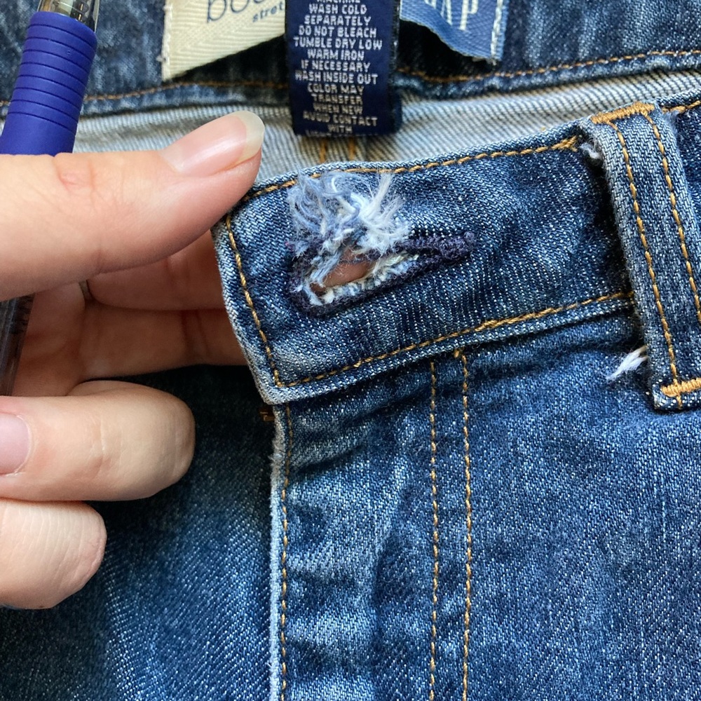 Mid Rise crop boot cut jeans - Picture 4 of 5